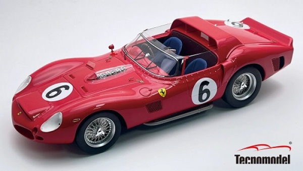 TM18232B Ferrari 330 TRI-LM Le Mans 24h 1962 #6 Winner Driven by: O.Gendebien, P.Hill 1:18